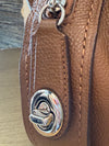 Coach tan grained leather handbag