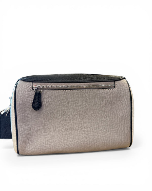 Coach across the body cream/black body handbag