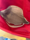 Chesneau red leather fold-over handbag