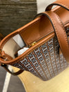 Tory Burch brown canvas totebag