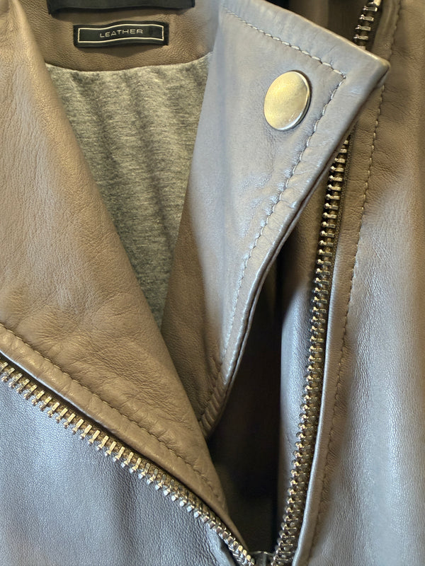 S.E.T stone leather jacket Size 10