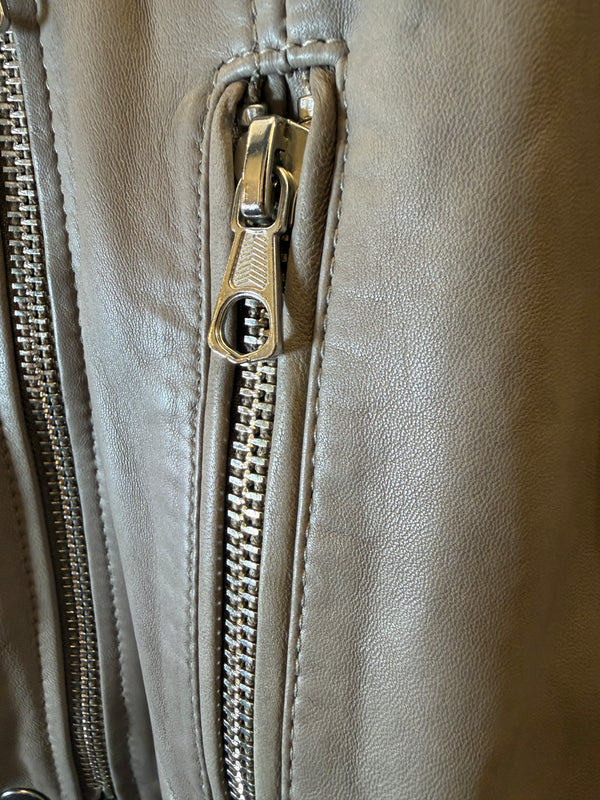 S.E.T stone leather jacket Size 10