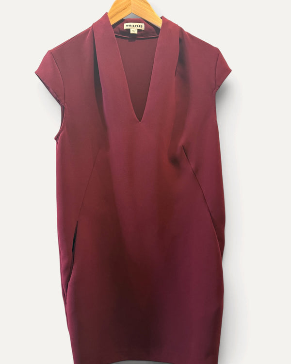 Whistles Berry Shift dress size 8