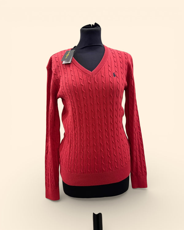 Ralph Lauren red knit jumper Size Medium