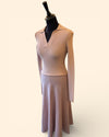 Beatrice B pink jersey/satin dress Size Small