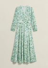 Hobbs Green Floral dress size 16