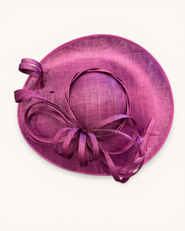 Purple/ magenta hat on a band