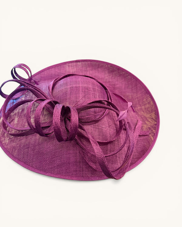 Purple/ magenta hat on a band