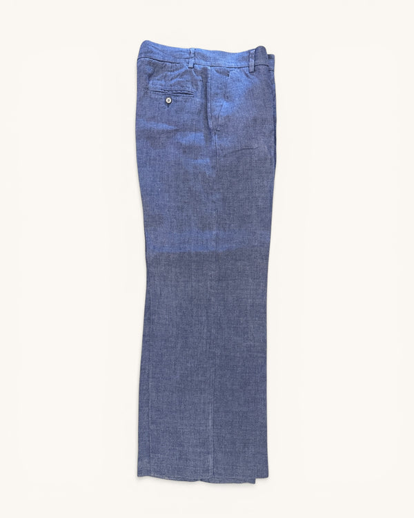 MAXMARA blue linen trousers size 8