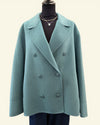 IBlues soft duck egg blue wool jacket size 14