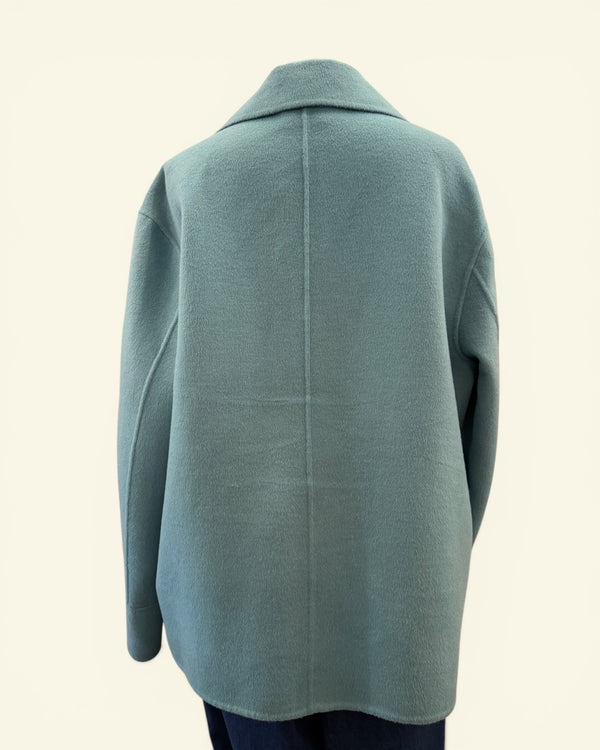 IBlues soft duck egg blue wool jacket size 14