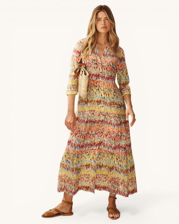 NRBY 100% silk multi dress size XL