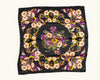 Nina Ricci black floral silk scarf