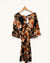 Seafolly Black & Orange Floral Kaftan Dress – Size Medium