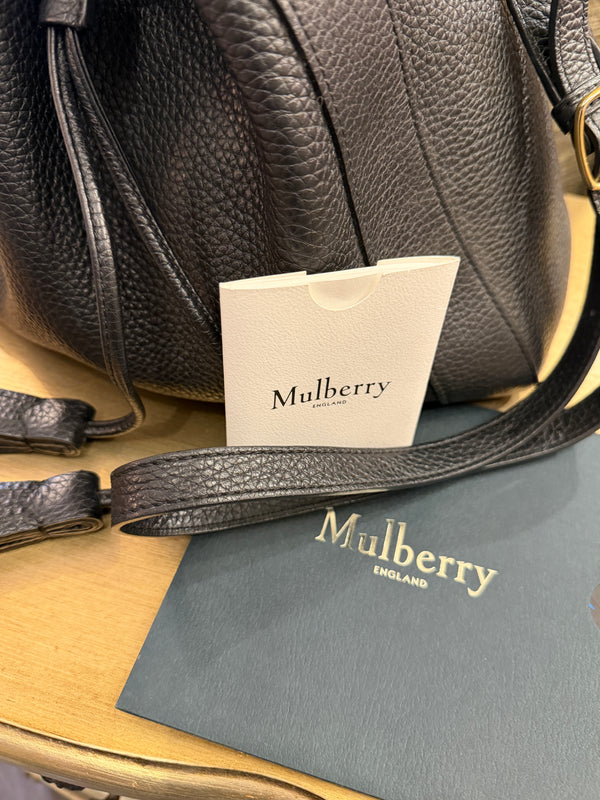 Mulberry Small Millie black grained leather
