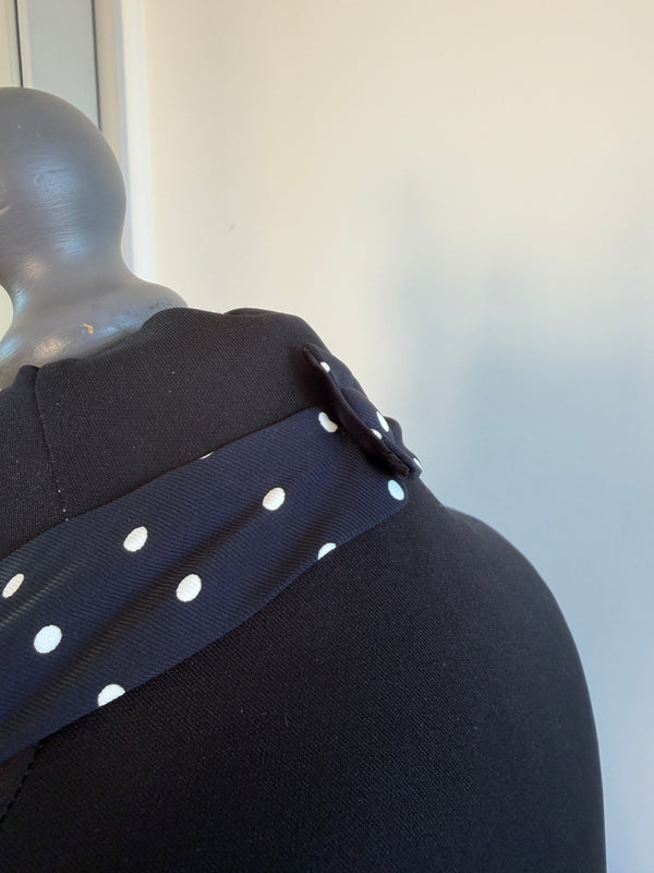 Odd muse Navy polka dot dress XS AP