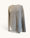Jigsaw neutral linen knit top Size Medium