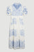 Karen Millen blue/cream dress size 8 AP