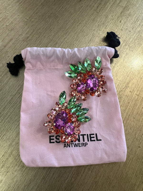 Essential Antwerp multi coloured clip on earrings