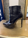 YSL black cowboy ankle boots 37.5