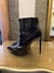 YSL black cowboy ankle boots 37.5