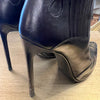 YSL black cowboy ankle boots 37.5