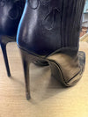 YSL black cowboy ankle boots 37.5