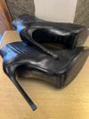 YSL black cowboy ankle boots 37.5