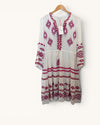 Monsoon white/pink dress size Medium