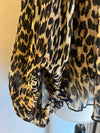 Ganni leopard top size small