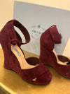 Prada Berry Suede heels size 40