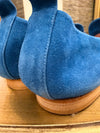 La Cora Blue suede loafers size 40