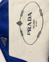 Prada satin blue envelope pouch