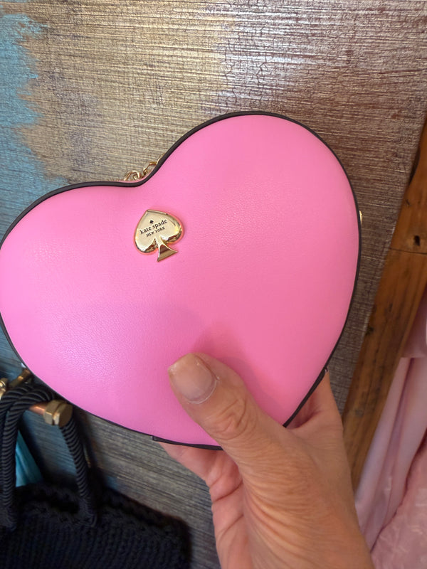 Kate pink heart handbag