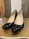 L K Bennett black Patent shoes size 38.5