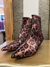 Topshop leopard fabric boots 6