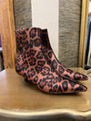 Topshop leopard fabric boots 6