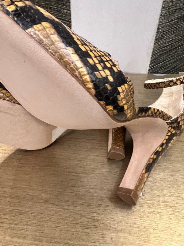 L K Bennett snake print shoes size 4