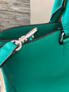 Ralph Lauren Green Marcy leather handbag