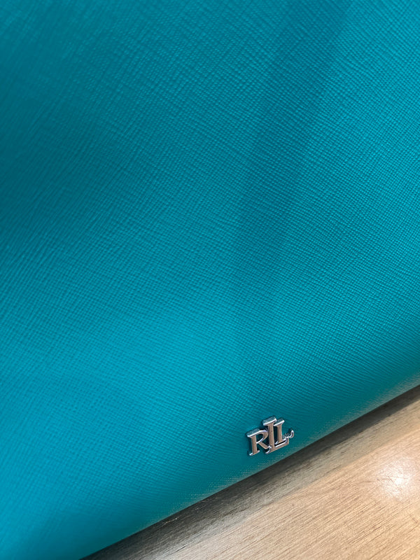 Ralph Lauren Green Marcy leather handbag