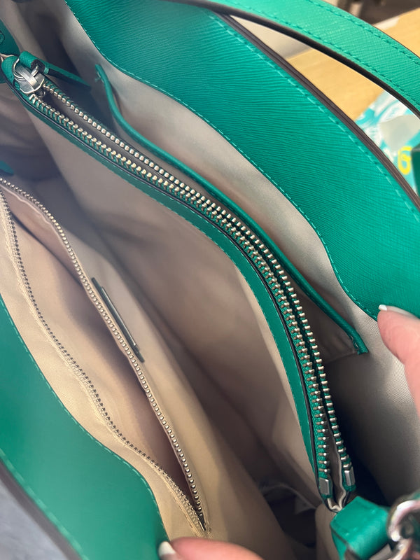 Ralph Lauren Green Marcy leather handbag