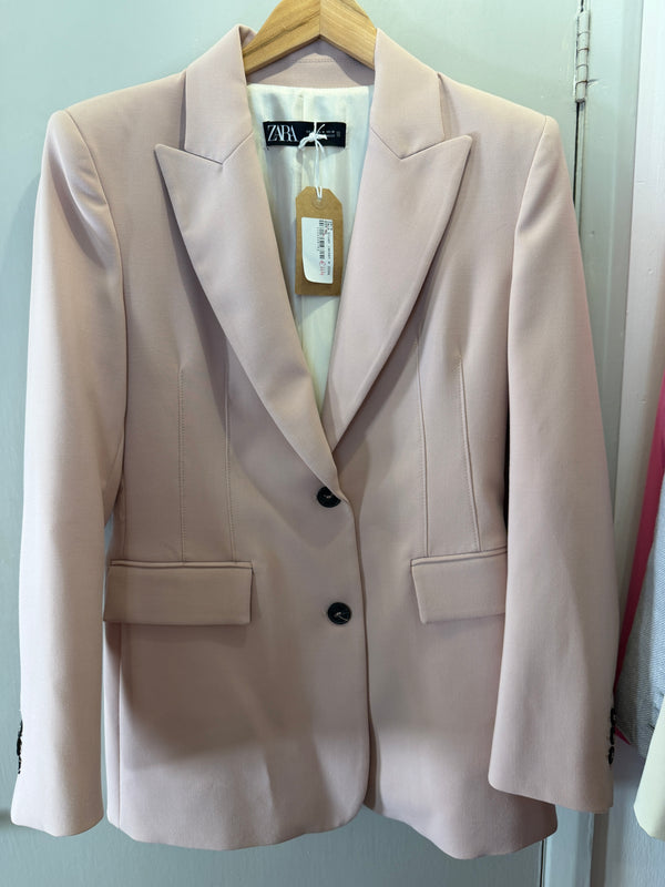 Zara blush smart jacket size Medium