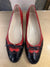 Farragamo black/red shoes 6 1838