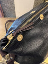 Mulberry black grained leather Mitzy Handbag