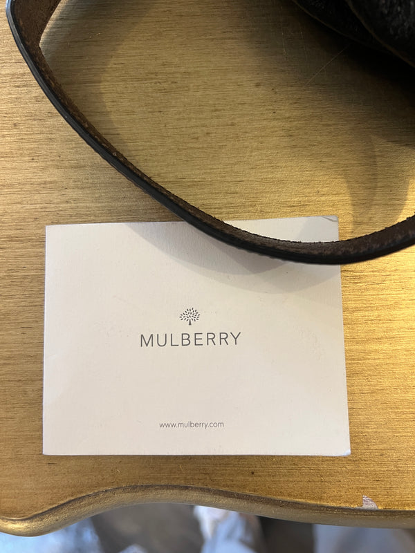 Mulberry black grained leather Mitzy Handbag