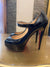 Louboutin Black patent open toe size 37