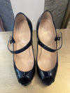 Louboutin Black patent open toe size 37