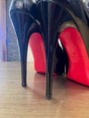 Louboutin Black patent open toe size 37