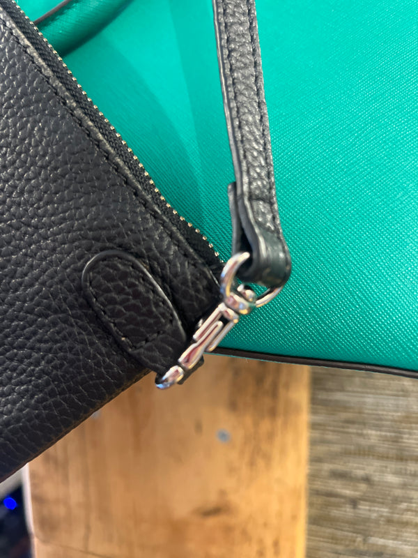 Osprey black across body handbag