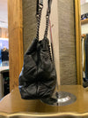 Russell and Bromley black leather quilted & chain handbag